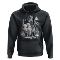 Vintage Native American Bison Rider Hoodie Indigenous Warrior Graphic