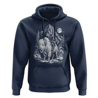 Vintage Native American Bison Rider Hoodie Indigenous Warrior Graphic