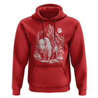 Vintage Native American Bison Rider Hoodie Indigenous Warrior Graphic