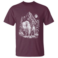 Vintage Native American Bison Rider T Shirt Indigenous Warrior Graphic