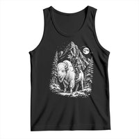 Vintage Native American Bison Rider Tank Top Indigenous Warrior Graphic