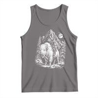 Vintage Native American Bison Rider Tank Top Indigenous Warrior Graphic