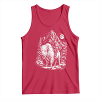 Vintage Native American Bison Rider Tank Top Indigenous Warrior Graphic
