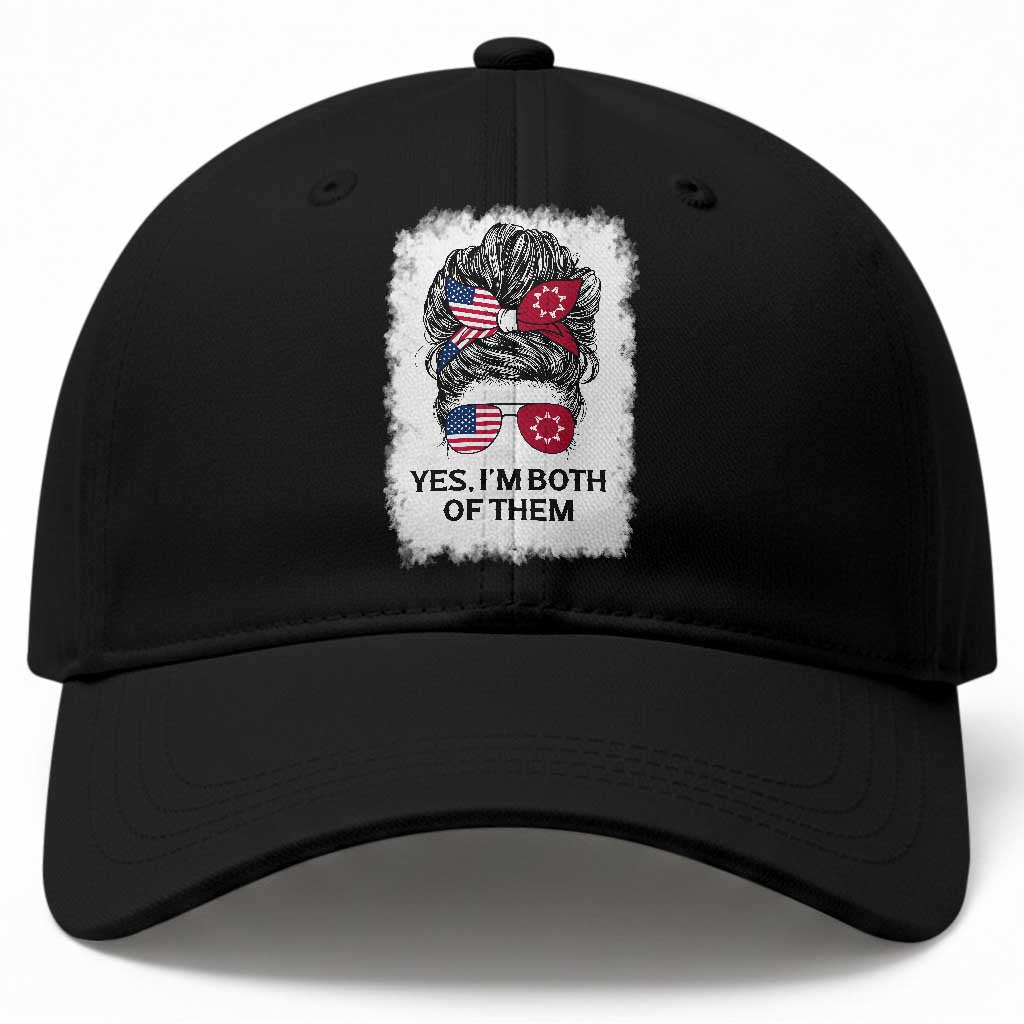 Lakota And American Pride Baseball Cap Im Both Of Them Oglala Native Heritage
