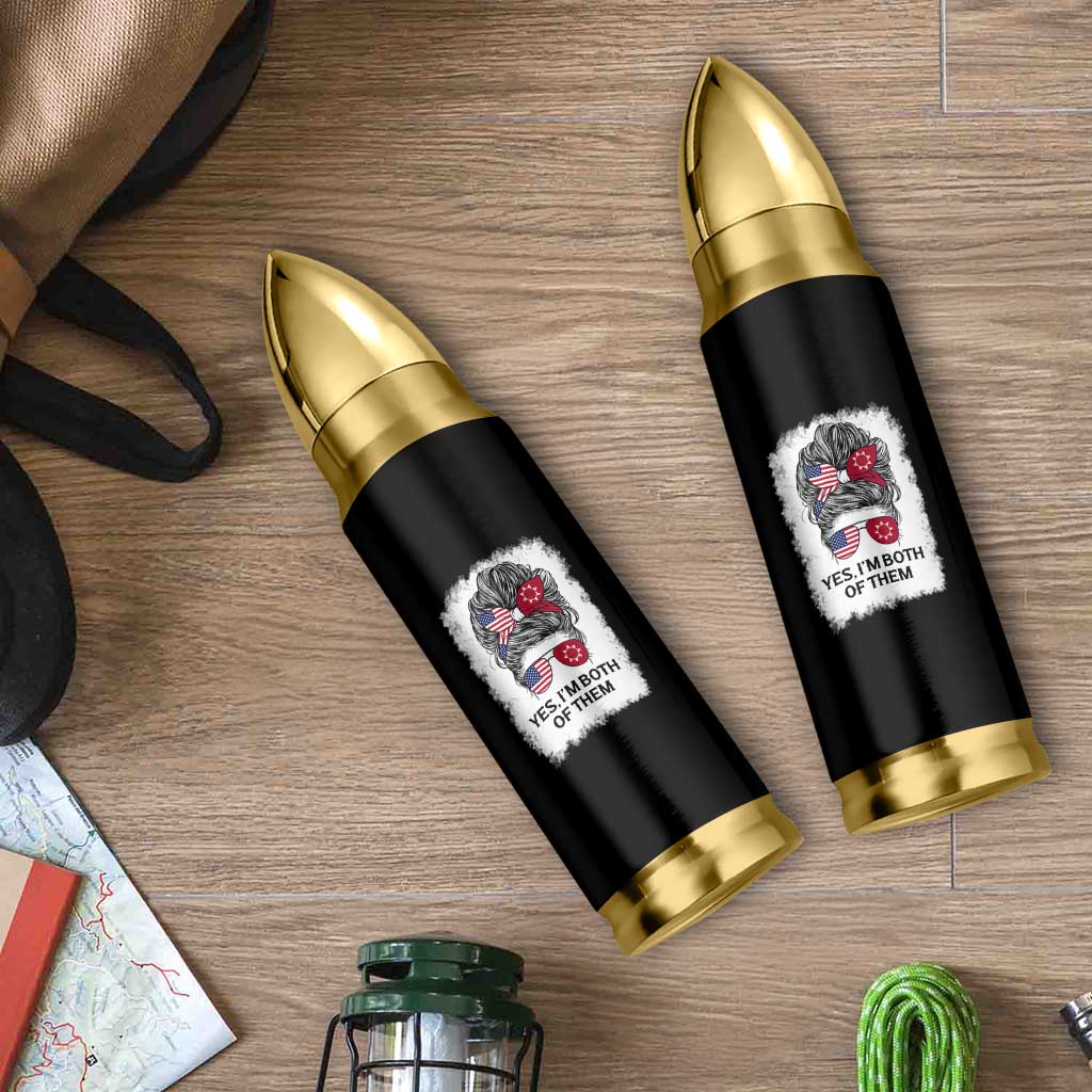 Lakota And American Pride Bullet Tumbler Im Both Of Them Oglala Native Heritage