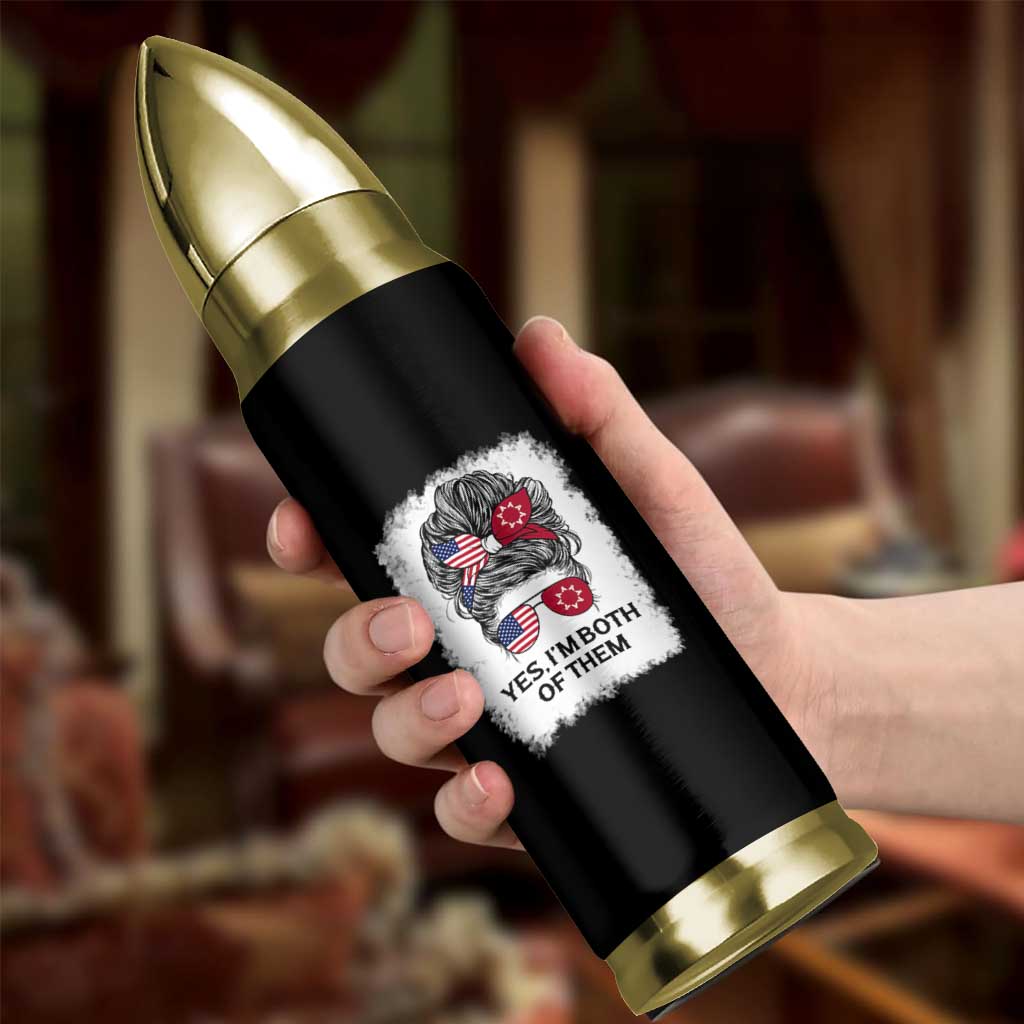 Lakota And American Pride Bullet Tumbler Im Both Of Them Oglala Native Heritage