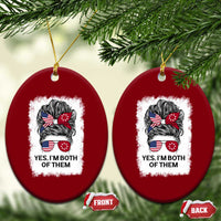 Lakota And American Pride Ceramic Ornament Im Both Of Them Oglala Native Heritage