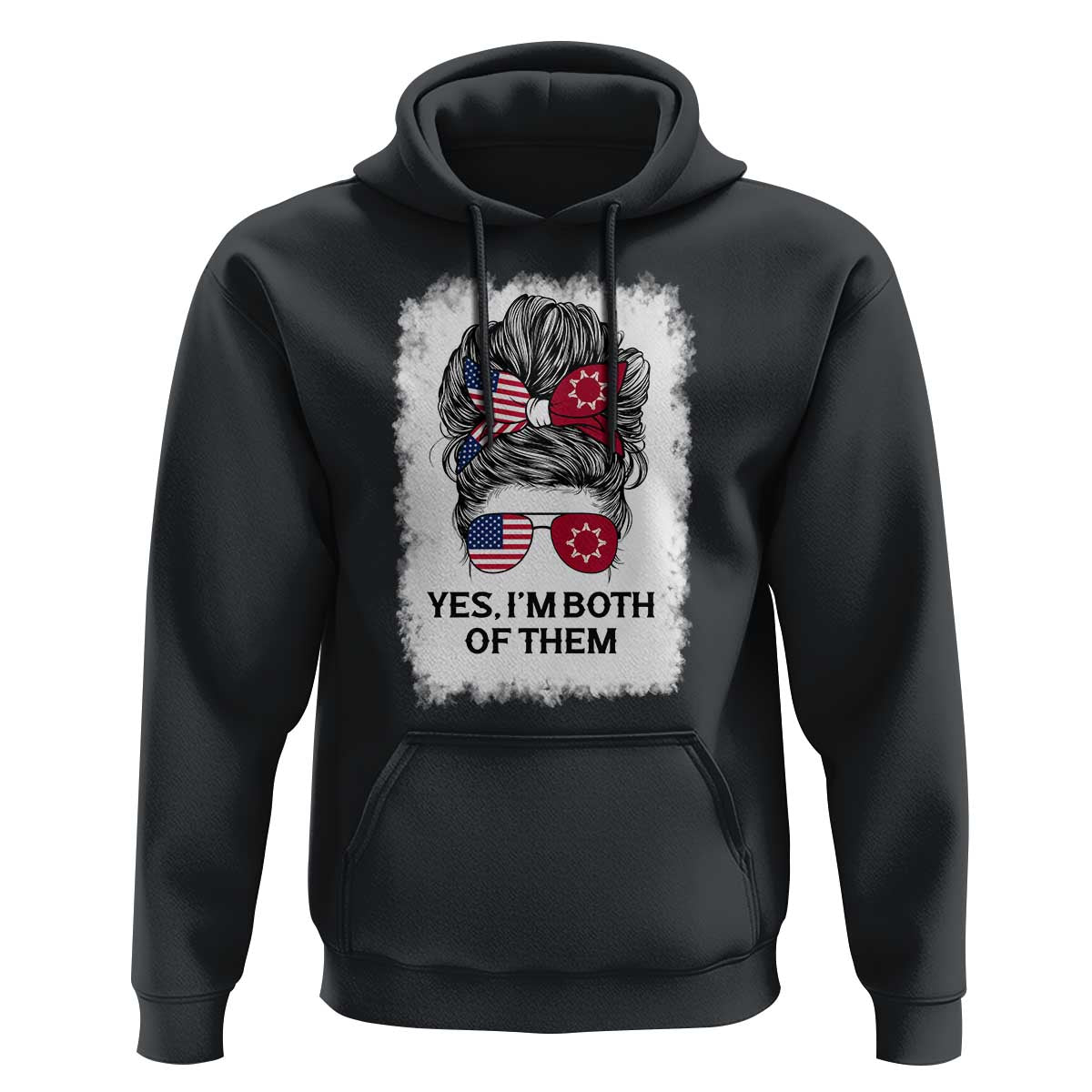 Lakota And American Pride Hoodie Im Both Of Them Oglala Native Heritage