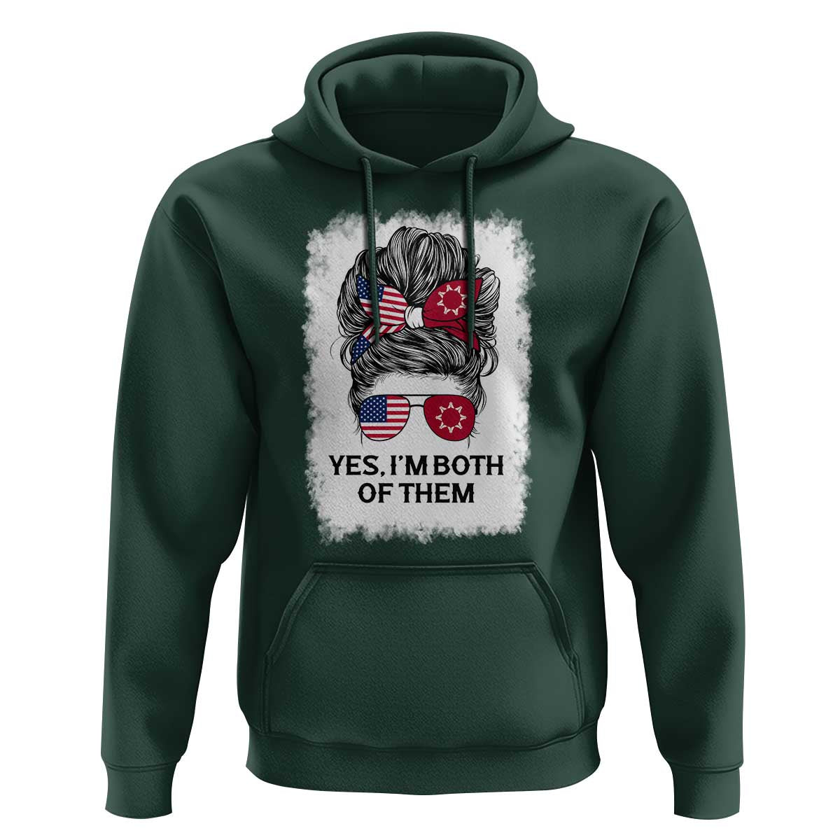 Lakota And American Pride Hoodie Im Both Of Them Oglala Native Heritage