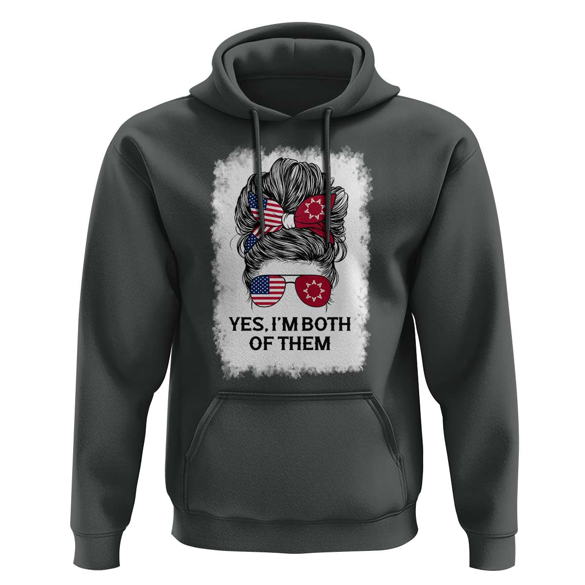 Lakota And American Pride Hoodie Im Both Of Them Oglala Native Heritage