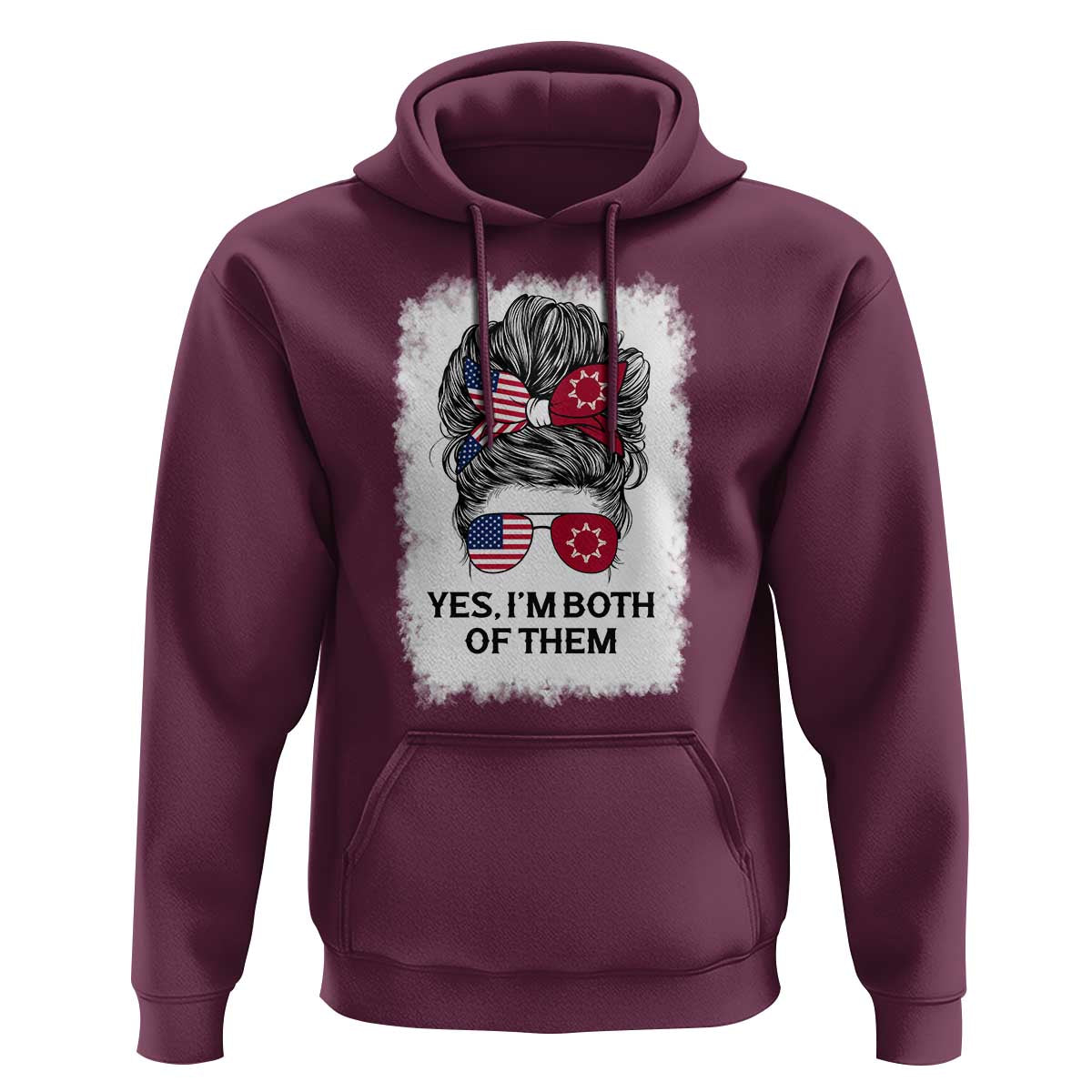 Lakota And American Pride Hoodie Im Both Of Them Oglala Native Heritage