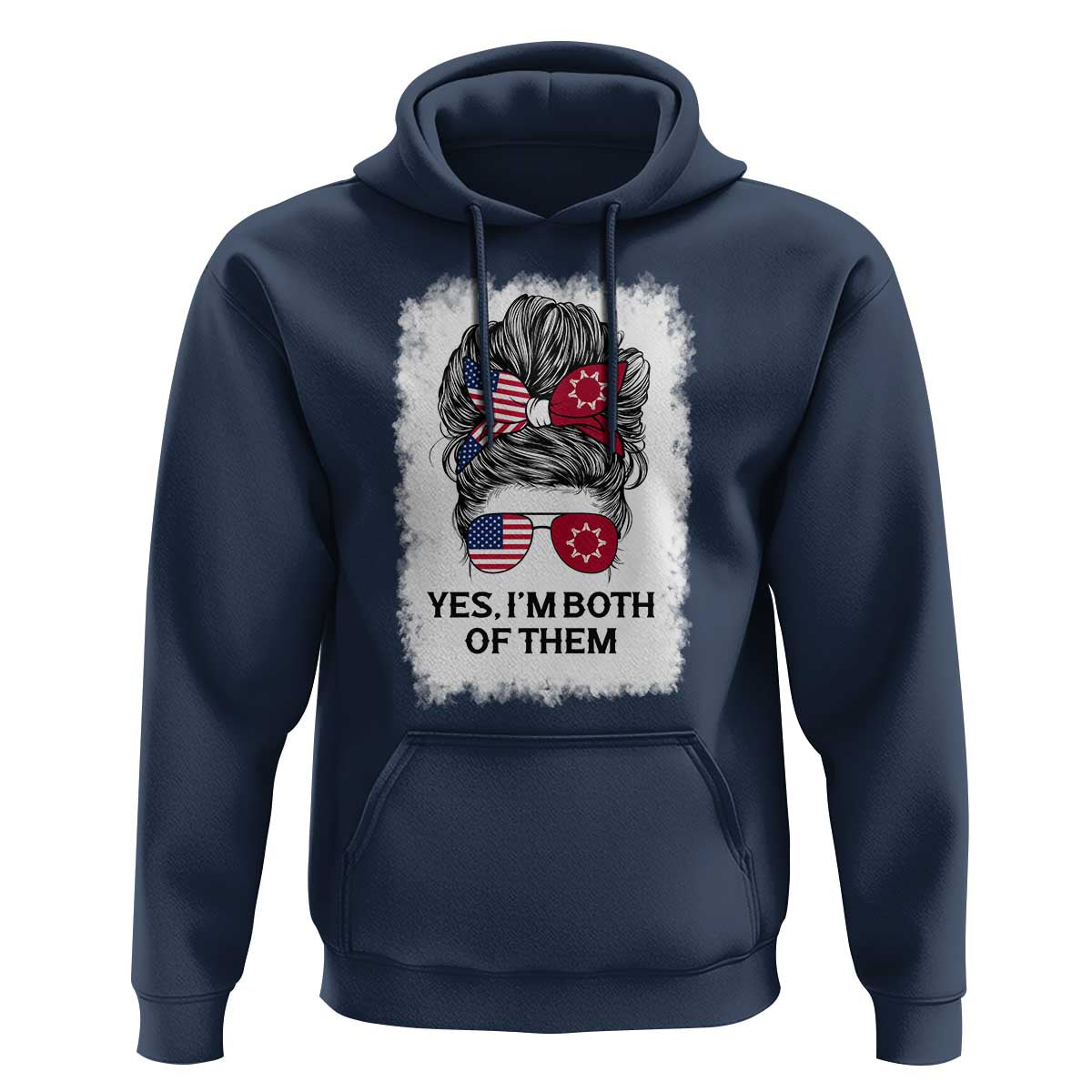 Lakota And American Pride Hoodie Im Both Of Them Oglala Native Heritage