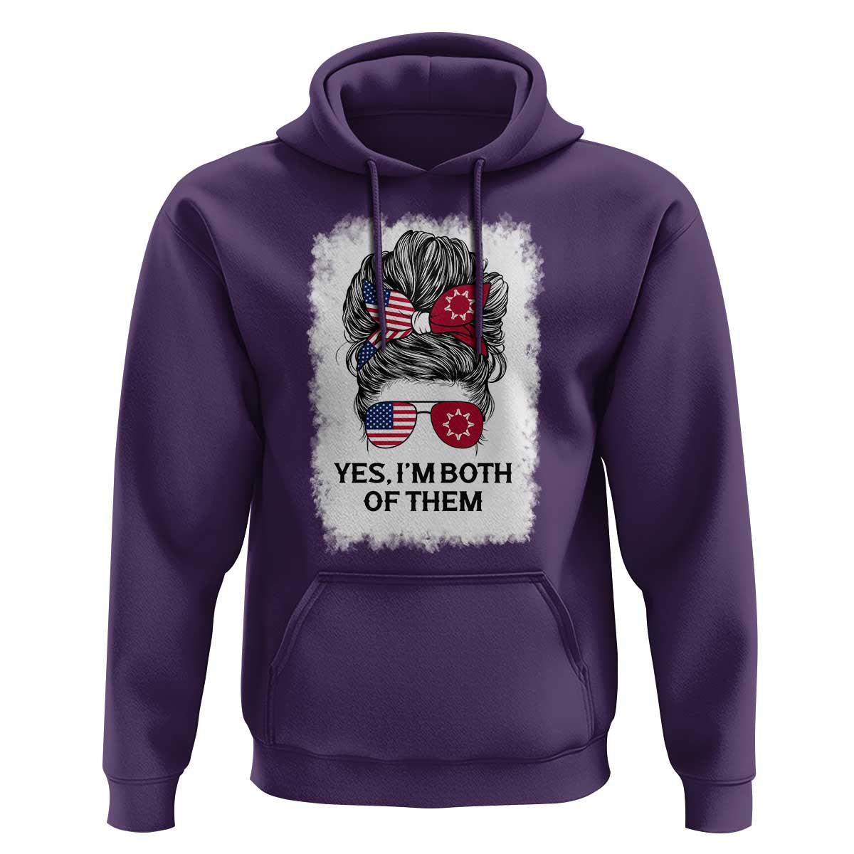 Lakota And American Pride Hoodie Im Both Of Them Oglala Native Heritage
