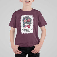 Lakota And American Pride T Shirt For Kid Im Both Of Them Oglala Native Heritage