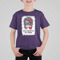 Lakota And American Pride T Shirt For Kid Im Both Of Them Oglala Native Heritage