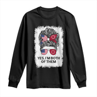 Lakota And American Pride Long Sleeve Shirt Im Both Of Them Oglala Native Heritage