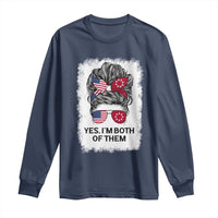 Lakota And American Pride Long Sleeve Shirt Im Both Of Them Oglala Native Heritage