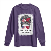 Lakota And American Pride Long Sleeve Shirt Im Both Of Them Oglala Native Heritage