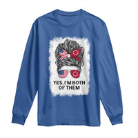 Lakota And American Pride Long Sleeve Shirt Im Both Of Them Oglala Native Heritage
