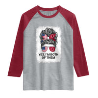 Lakota And American Pride Raglan Shirt Im Both Of Them Oglala Native Heritage