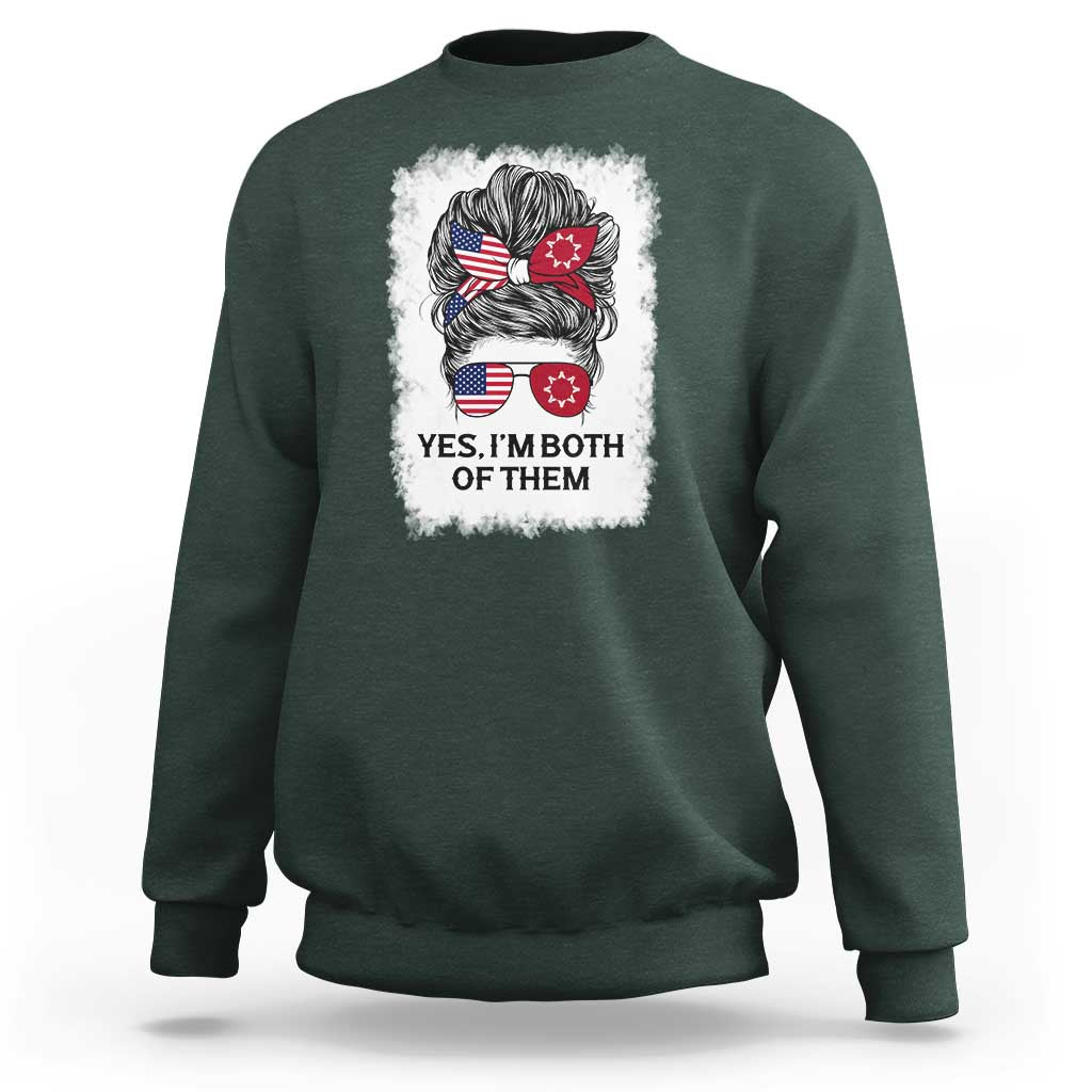 Lakota And American Pride Sweatshirt Im Both Of Them Oglala Native Heritage