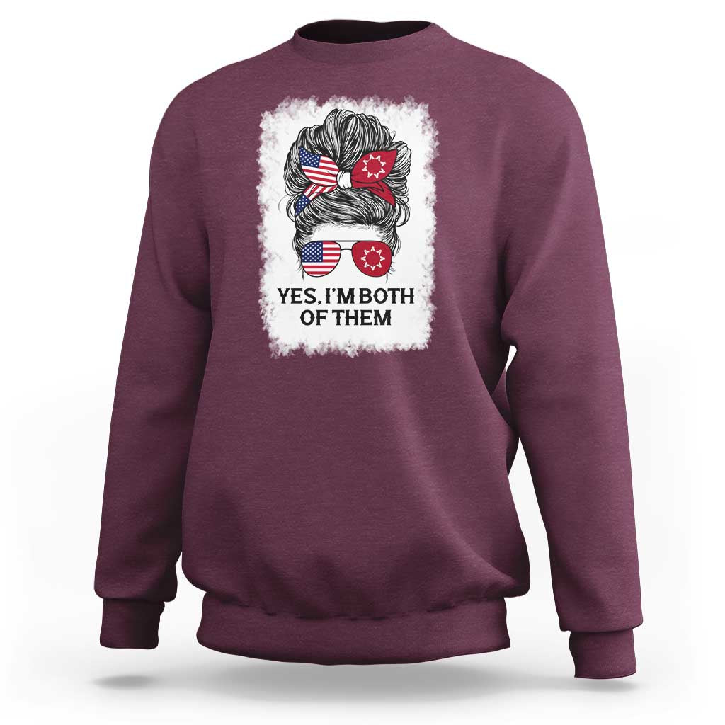 Lakota And American Pride Sweatshirt Im Both Of Them Oglala Native Heritage