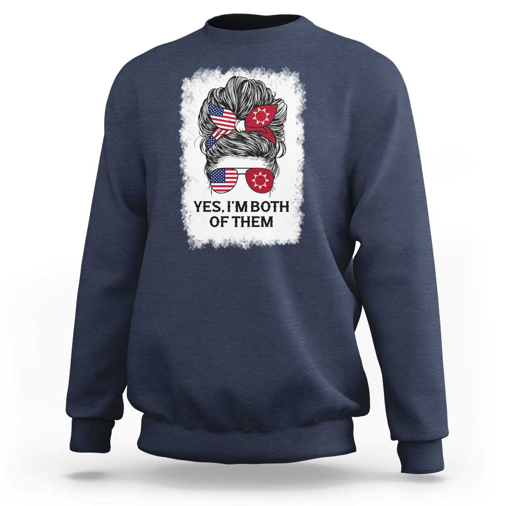 Lakota And American Pride Sweatshirt Im Both Of Them Oglala Native Heritage