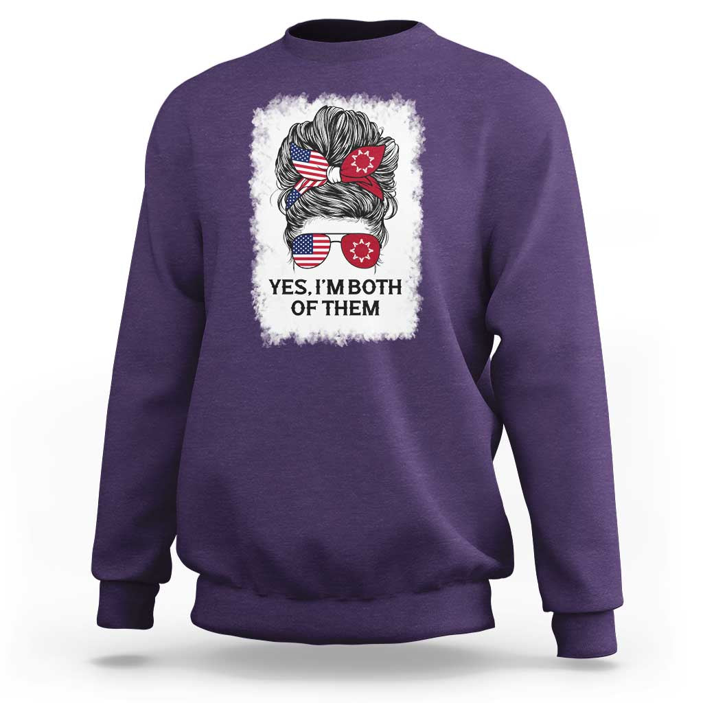 Lakota And American Pride Sweatshirt Im Both Of Them Oglala Native Heritage