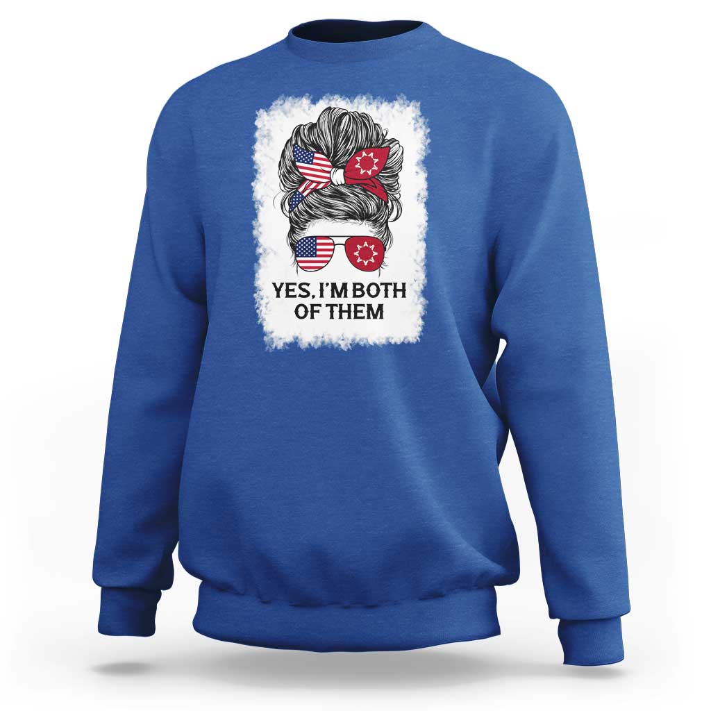 Lakota And American Pride Sweatshirt Im Both Of Them Oglala Native Heritage
