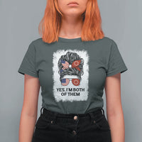 Lakota And American Pride T Shirt For Women Im Both Of Them Oglala Native Heritage