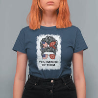 Lakota And American Pride T Shirt For Women Im Both Of Them Oglala Native Heritage