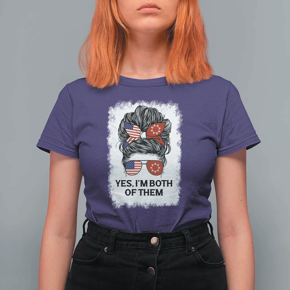 Lakota And American Pride T Shirt For Women Im Both Of Them Oglala Native Heritage
