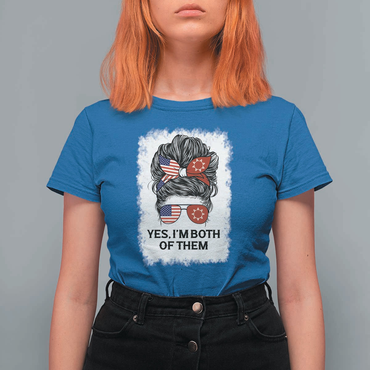 Lakota And American Pride T Shirt For Women Im Both Of Them Oglala Native Heritage