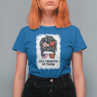 Lakota And American Pride T Shirt For Women Im Both Of Them Oglala Native Heritage