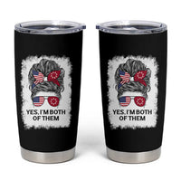 Lakota And American Pride Tumbler Cup Im Both Of Them Oglala Native Heritage