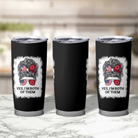 Lakota And American Pride Tumbler Cup Im Both Of Them Oglala Native Heritage