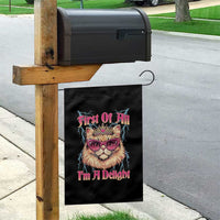 First Of All Im A Delight Garden Flag Geek Princess Cat Gift