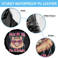 First Of All Im A Delight Spare Tire Cover Geek Princess Cat Gift