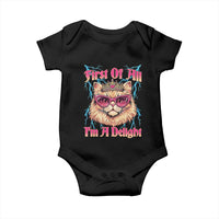 First Of All Im A Delight Baby Onesie Geek Princess Cat Gift