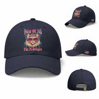 First Of All Im A Delight Baseball Cap Geek Princess Cat Gift