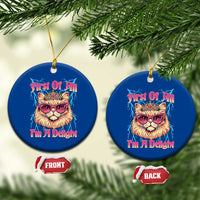 First Of All Im A Delight Ceramic Ornament Geek Princess Cat Gift