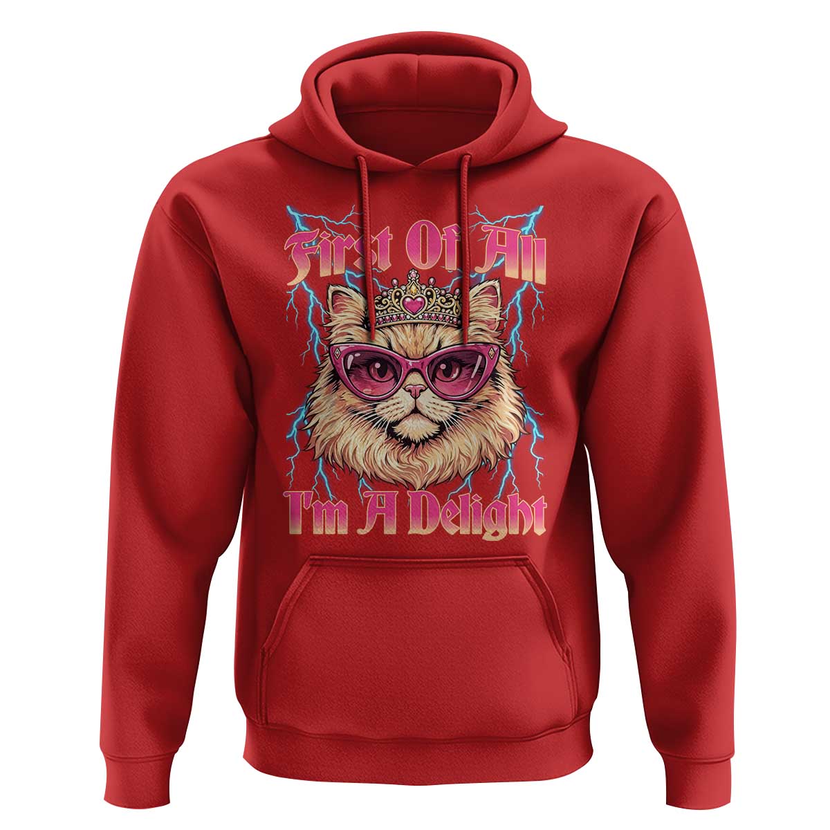 First Of All Im A Delight Hoodie Geek Princess Cat Gift