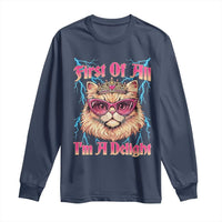 First Of All Im A Delight Long Sleeve Shirt Geek Princess Cat Gift