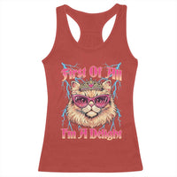 First Of All Im A Delight Racerback Tank Top Geek Princess Cat Gift