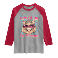 First Of All Im A Delight Raglan Shirt Geek Princess Cat Gift