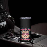 First Of All Im A Delight Skinny Tumbler Geek Princess Cat Gift