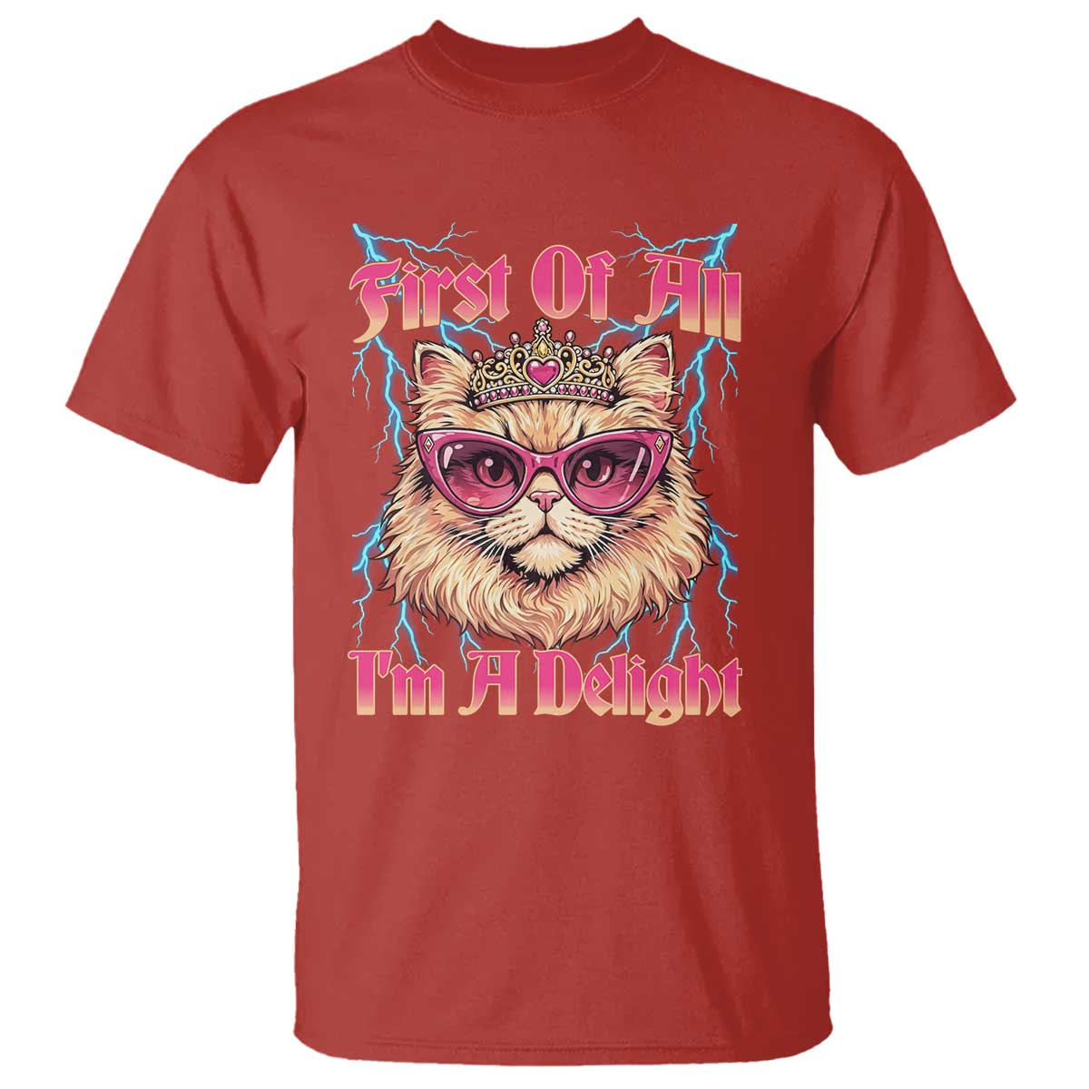 First Of All Im A Delight T Shirt Geek Princess Cat Gift