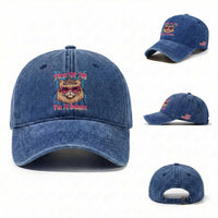 First Of All Im A Delight Washed Cotton Baseball Cap Geek Princess Cat Gift