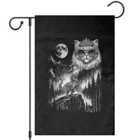 Vintage Geek Princess Cat Garden Flag Full Moon Engraving Art Gift