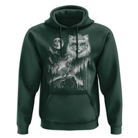 Vintage Geek Princess Cat Hoodie Full Moon Engraving Art Gift